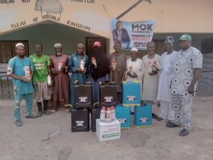 MOK Foundation Donates Sprayers, Chemicals to Farmers in Kwara