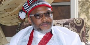 The leader of the proscribed Indigenous People of Biafra (IPOB), Nnamdi Kanu