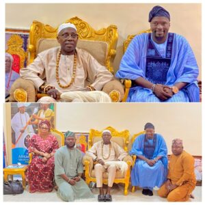 Hon. Moshood Adeleke Visits Elerin of Erin-Ile, HRM Oba Adesoye Adebowale Jimoh Adetona I