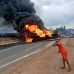 Fuel Tanker Explosion Sparks Traffic Gridlock On Ibadan Expressway
