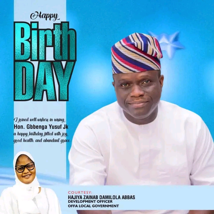 Offa LG Development Officer, Hajiya Zainab Abbas Felicitates Hon. Abdulwaheed Gbenga Yussuf JK On Birthday