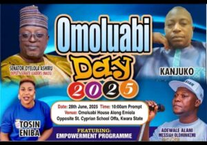 Kanjuko Announces Omoluabi Day 2025 Sets For June 28 In Offa