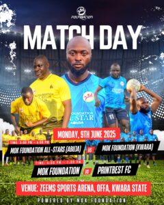 MOK Foundation To Play Back-to-Back Friendly Matches At Zeems Sports Arena Offa Today