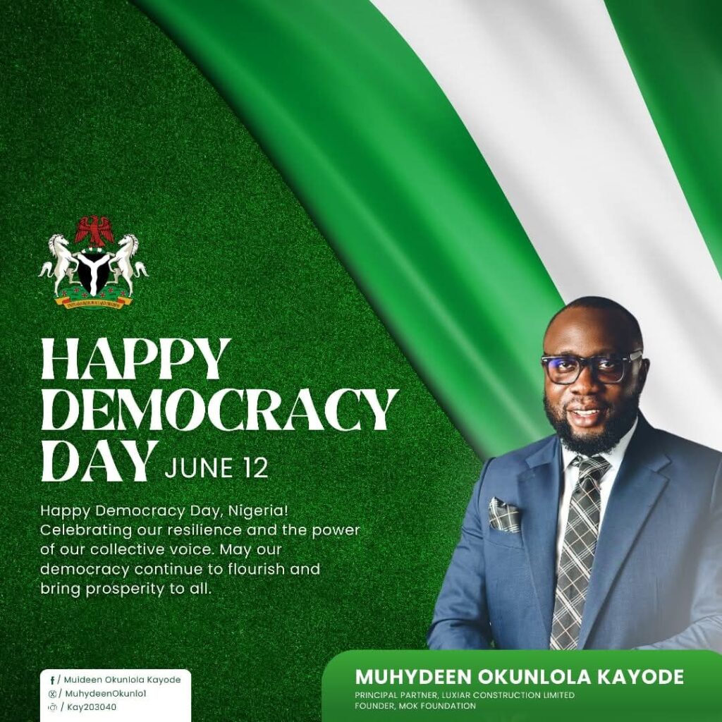 MOK Extends Warm Greetings to Nigeria on Democracy Day