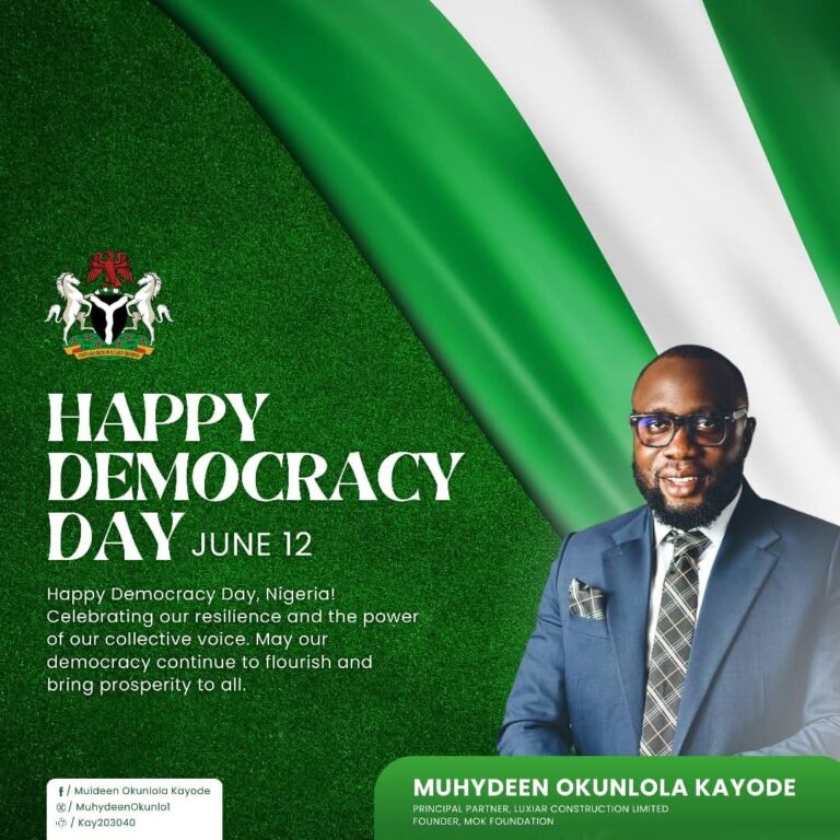 MOK Extends Warm Greetings to Nigeria on Democracy Day