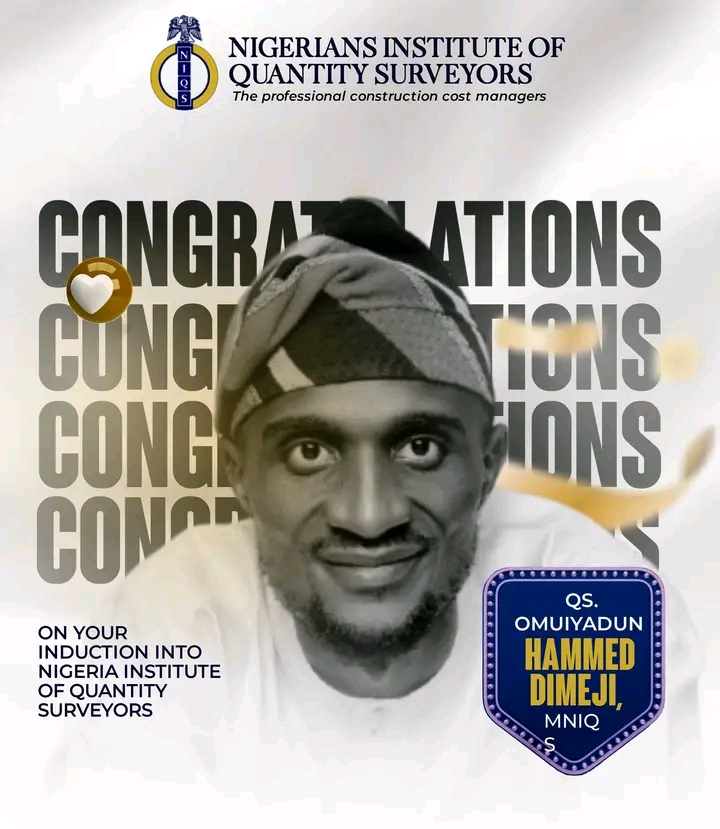 Offa Descendants Union Congratulates Hammed Omuiyadun On His Induction Into NIQS