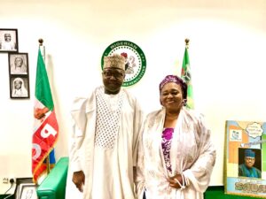 Bilqis Jumoke Sanni Pays Courtesy Visit to Rep. Ahmed Adam Saba in Abuja