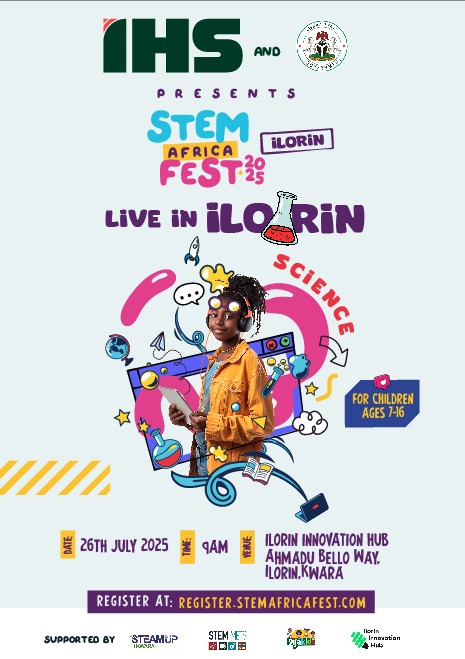 Africa’s Biggest Children’s STEM Festival Debuts in Ilorin July 26 as IHS, KWSG, STEAM UP Kwara Partner