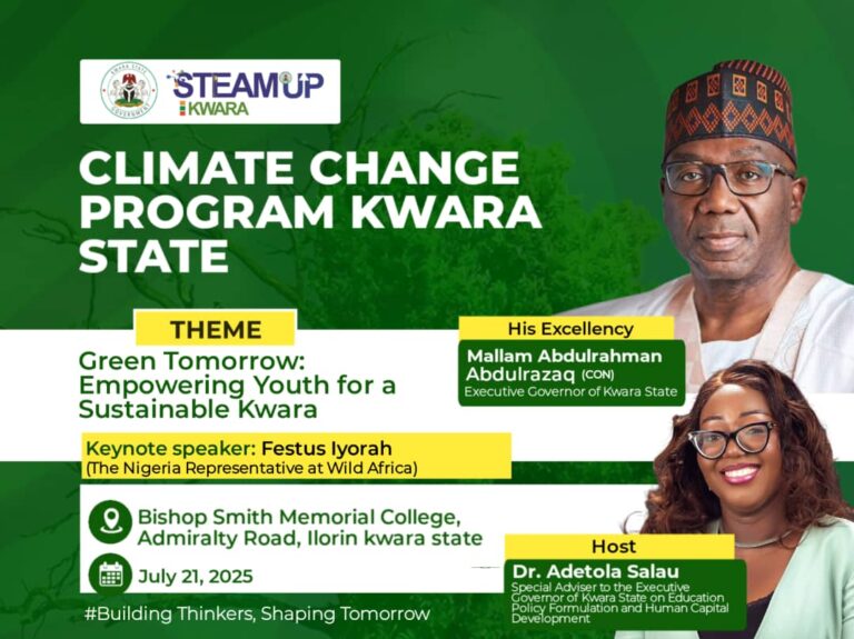 Adetola Salau Launches Climate Change Programme in Kwara July 21, Inaugurates Conservation Club