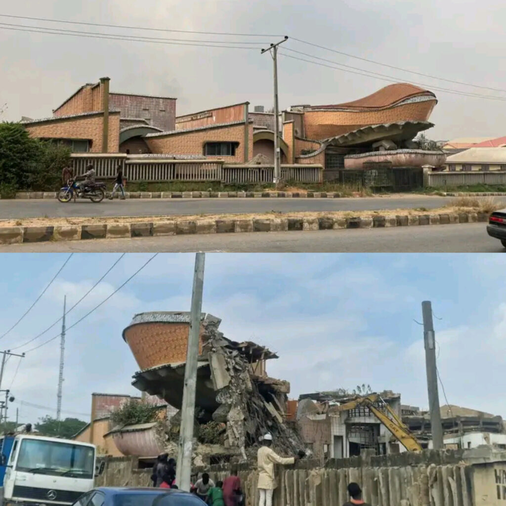 Oyo Govt Demolishes Abandoned Hotel In Ibadan