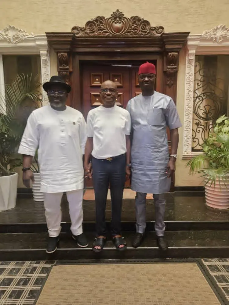 Wike Hosts APC Governors, Oborevwori, Nwifuru