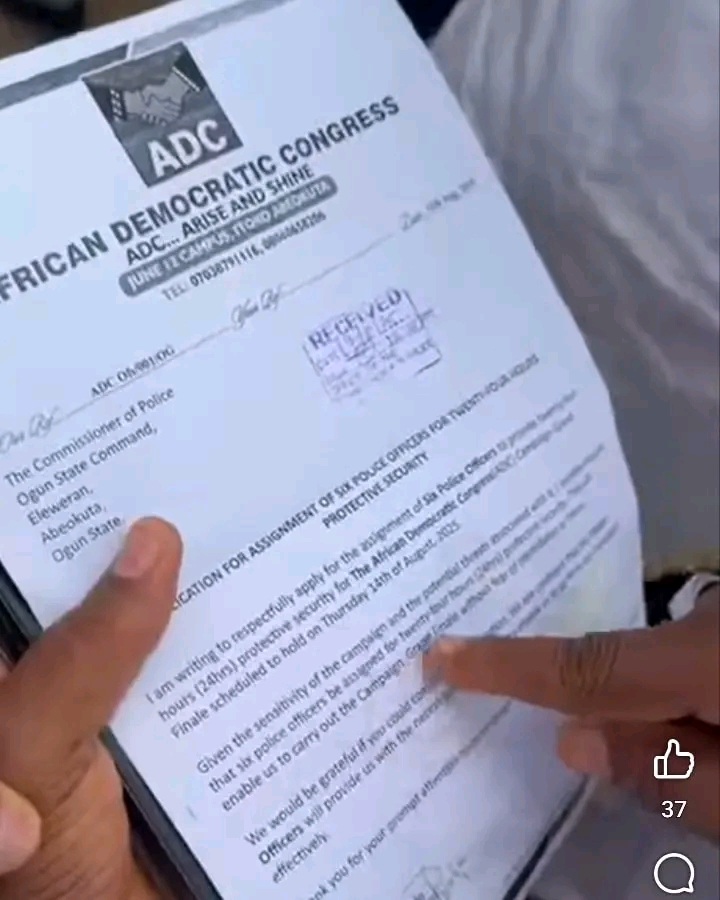 Omoluabi Progressives Accuse Ogun Police Of Blocking ADC Campaign Ahead Of Bye-Election