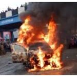 Oyo Fire Service Confirms Amotekun Patrol Vehicle Gutted By Fire In Ibadan