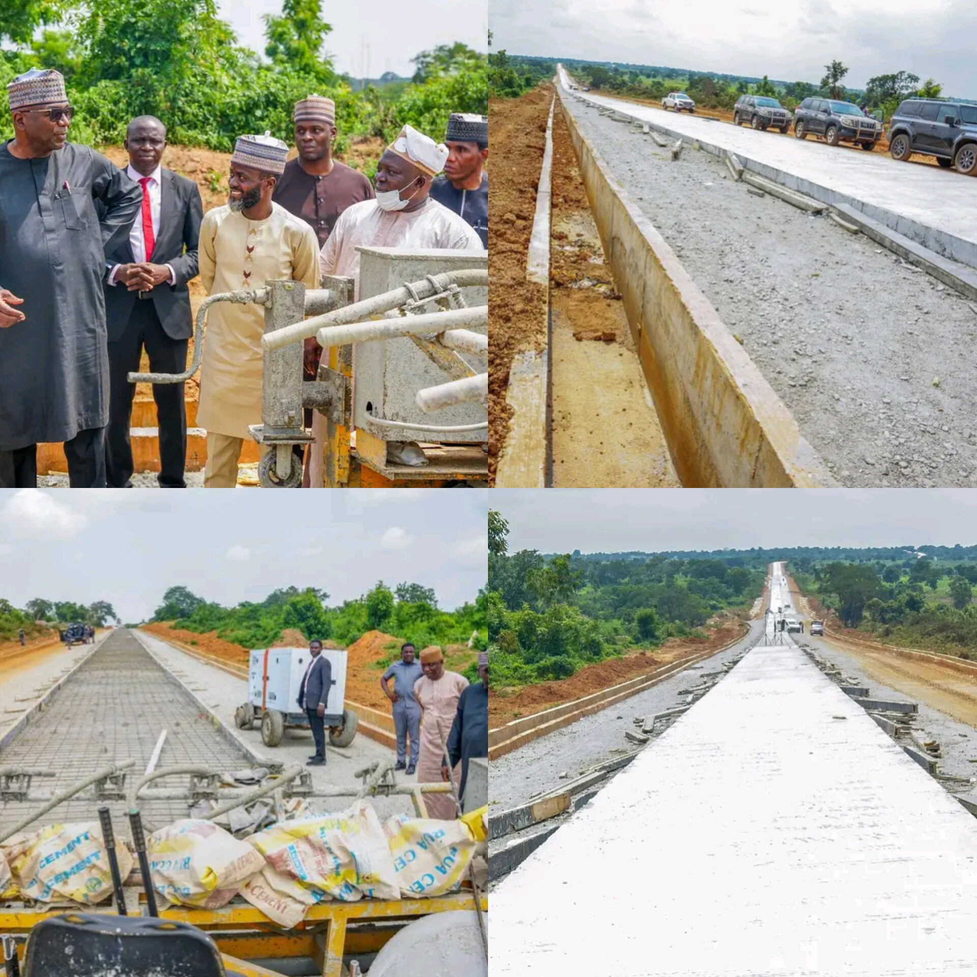 [PHOTOS] Gov Abdulrazaq Inspects Ongoing 49km Eiyenkorin-Offa-Odo Otin ...