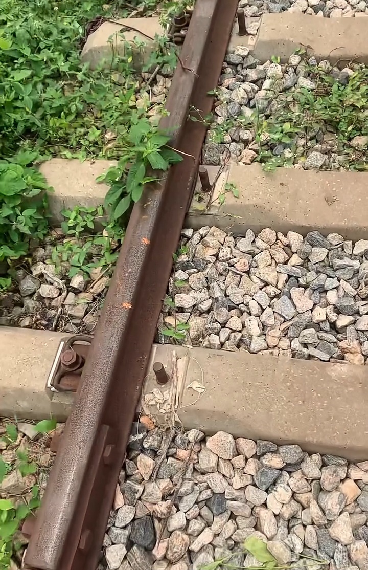 Woman Raises Alarm Over Vandalised Railway Tracks In Ibadan