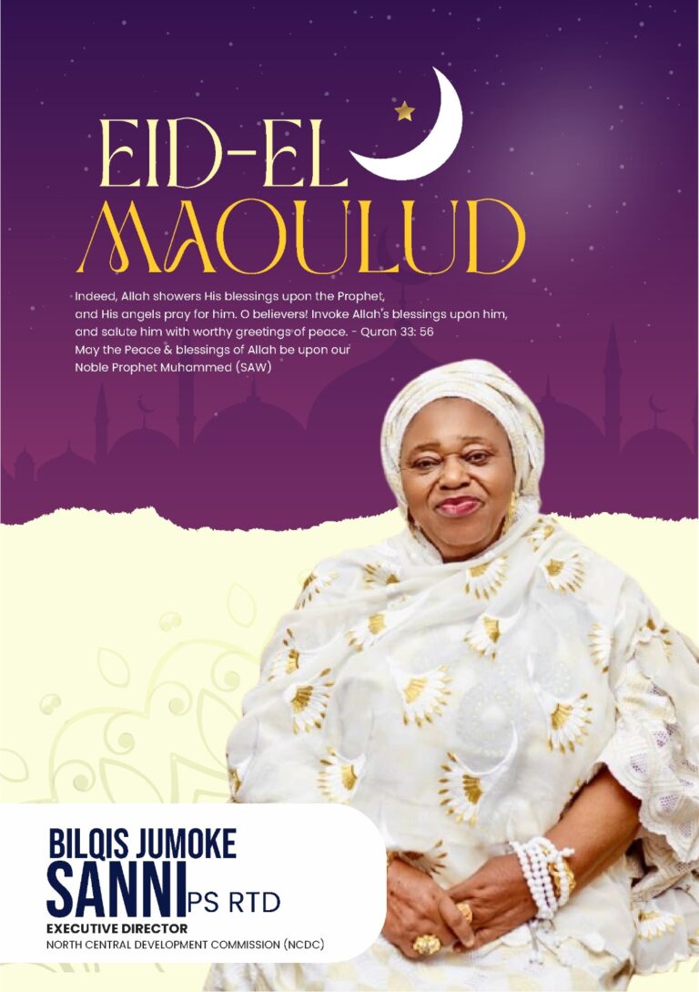ED NCDC, Hajia Bilqis Sanni, Felicitates Muslims On Maolud Nabiy