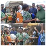 [PHOTOS] Anonymous Benefactor Donates ₦200,000, Aprons to Owode Market Traders on Behalf of Engr. Kawu-Agaka