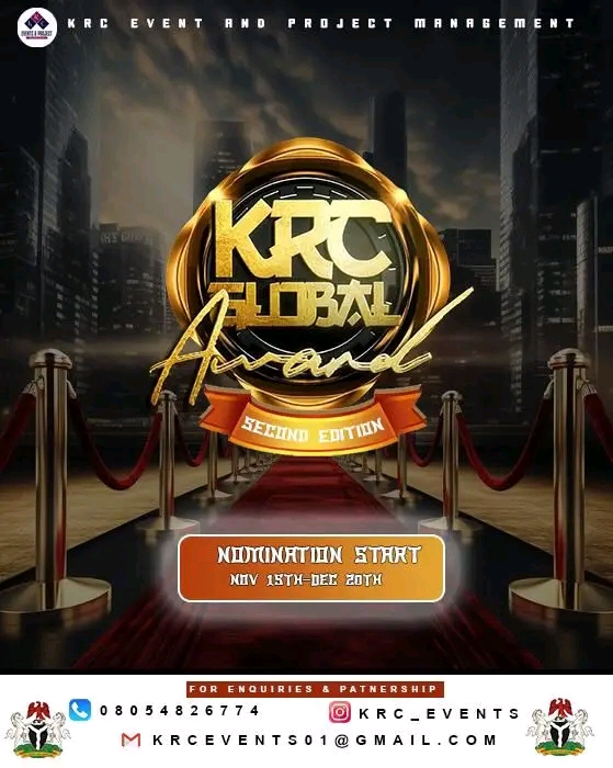 KRC Global Awards 2025 Nominations Open November 15 to December 20, 2025