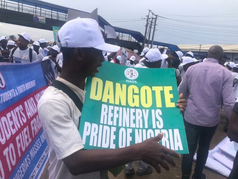 Students Stage Protest In Ibadan, Declare Support For Dangote Refinery