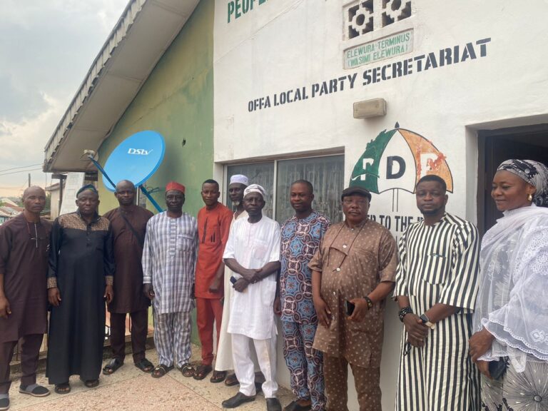 Hon. Wasiu Hammed Ajibola Declares 2027 Assembly Ambition, Meets PDP Ward Chairmen in Offa A frontline Kwara State House of Assembly aspirant and chieftain of the Peoples Democratic Party (PDP), Hon. Wasiu Hammed Ajibola, has officially declared his intention to contest the Ojomu/Balogun Constituency seat in the 2027 general election. Ajibola, who previously vied for the same position in the 2023 polls, made his declaration during a meeting with PDP ward chairmen across the constituency held on Friday at the Offa PDP Secretariat. According to his brother, Hammed Tajudeen Anderson, who also serves as the PDP Balogun Ward Chairman, the meeting had in attendance party chairmen from Balogun, Ojomu Central A, Ojomu Central B, Ojomu North North-West, and Ojomu South-East wards — all of which make up the Ojomu/Balogun Constituency. Anderson disclosed that Ajibola used the meeting to reaffirm his commitment to effective representation and to canvass for unity among party stakeholders. “He met with the PDP Ward Chairmen in Balogun, Ojomu Central A, Ojomu Central B, Ojomu North North West, and Ojomu South East. These are the wards that make up the Ojomu/Balogun Constituency. He met with them and declared his ambition. He spoke about unity, progress, and cooperation among aspirants so as to deliver the party come 2027,” Anderson said. Ajibola’s declaration comes days after his campaign graphic tagged “Effective Leadership 2027” and “Ajibola Dee... Irorun Ati Ayo Dee” surfaced on social media, sparking political conversations within the Offa PDP circle. Party faithful who attended the meeting described the move as a timely step towards early preparation ahead of the 2027 elections, commending Ajibola for his continued engagement with the grassroots and his emphasis on collaboration for the party’s success. As the political atmosphere in Kwara begins to heat up, Ajibola’s early declaration is seen as a sign of strategic readiness to reclaim the Ojomu/Balogun seat for the PDP in the next electoral cycle.