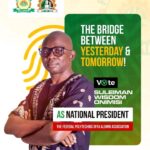 Suleiman Wisdom Declares Ambition for FEDPOFFA Alumni Presidency