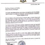 Kontagora Diocese Confirms Night Raid, Abduction of Pupils and Teachers at Niger Catholic Schools