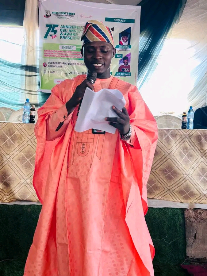Being The Speech of the Offa Students’ Union (OSU) National President, Comrade Mustapha Abdulbasit Taiye On The Occasion of the 75th Anniversary of the Union
