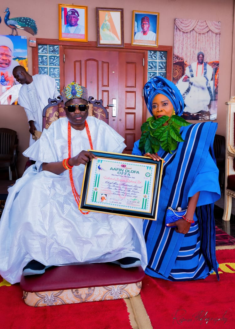 Citation of the Otun Iya Abiye Of Offa, Chief (Mrs) Shakirat Lawal Nee Bammeke