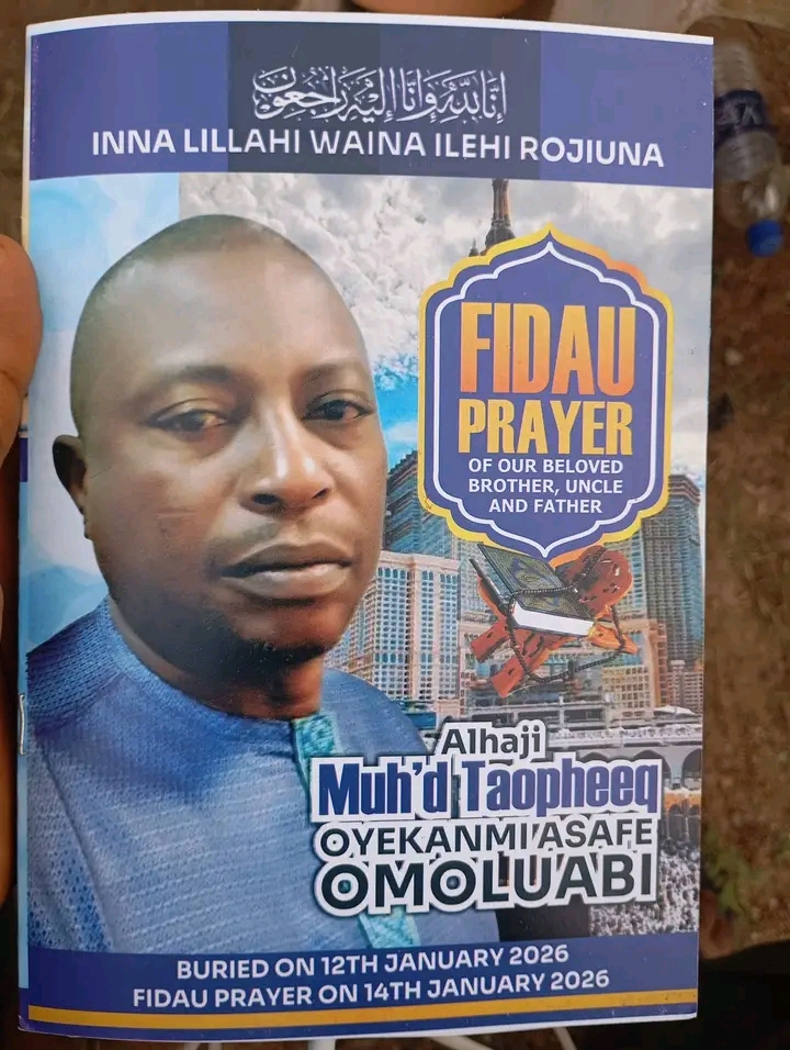 Omoluabi Family Appreciates Supporters Over Demise Of Alhaji Taofeek Omoluabi