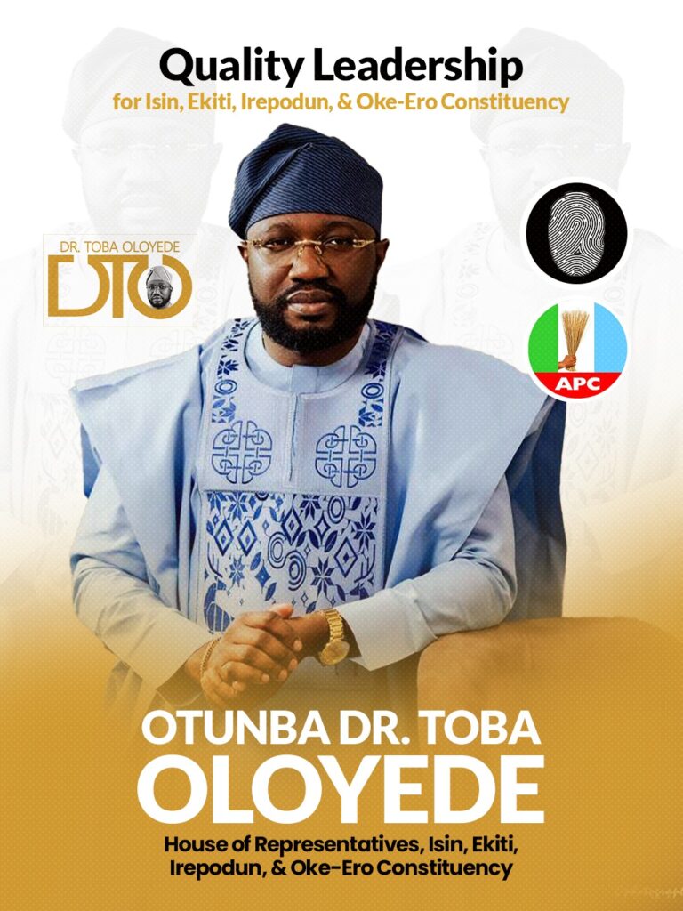 Kwara 2027: Otunba (Dr.)Toba Oloyede Declares Intention To Represent ...